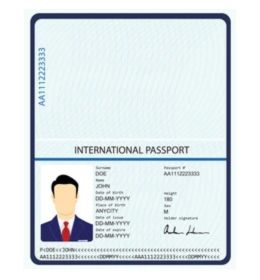 Ejemplo de foto de pasaporte